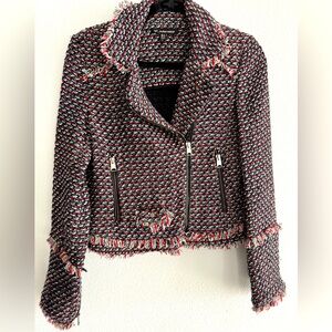 Zara TRF Outerwear Tweed Moto Blazer